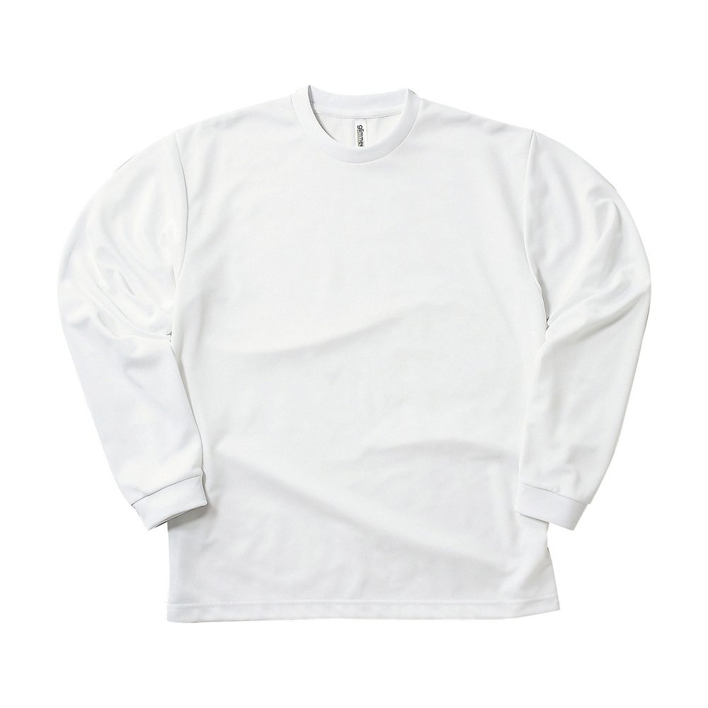 ドライTシャツ（長袖） - ホワイト